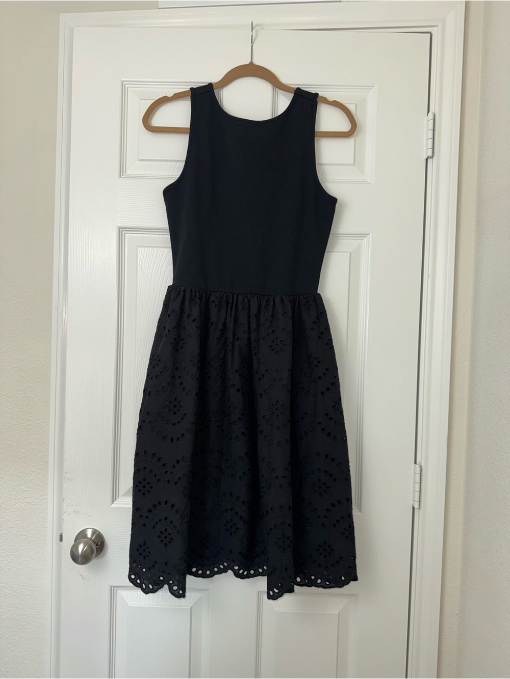 NWT Steve Madden Julian Pointelle Skirt Dress - black
